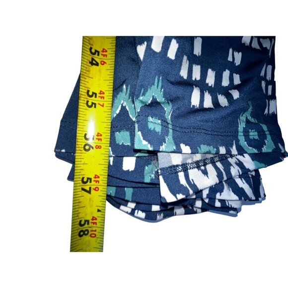 Tori Richard Honolulu Hawaii Racerback Maxi Dress Blue Sleeveless M Geometric - Picture 8 of 8